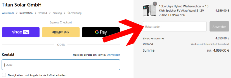 Löse deinen Gutschein ein Einen Titan Gutschein löst du an der Kasse ein