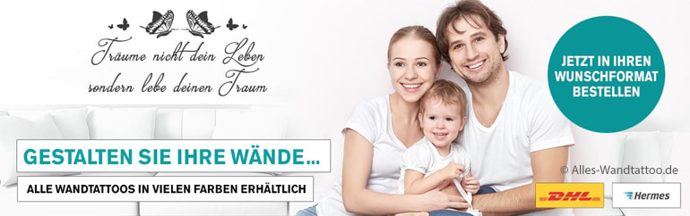 Motive für Ihre Wand Gutscheincode Alles-Wandtattoo.de