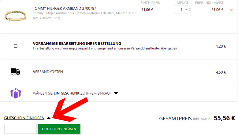 Hier gibst du den Brasty Rabattcode ein So löst du deinen Brasty Gutschein ein