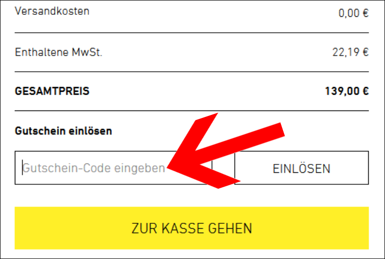 Löse hier deinen Gutschein ein Im Warenkorb kannst du deinen Calida Gutscheincode ganz einfach einlösen