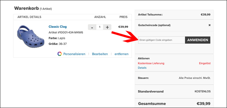 Hier kann der Gutscheincode eingelöst werden Der Medion Gutschein kann im Warenkorb eingelöst werden