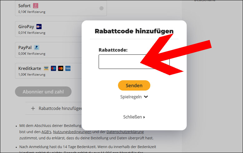 Die ONTHATASS Aktion im Laufe der Bestellung einlösen Den ONTHATASS Gutschein im Laufe der Bestellung einlösen