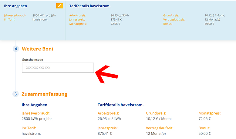 Im Laufe des Bestellvorgangs kannst du deinen EMB Gutscheincode einlösen. Aktiviere deinen EMB Code im Laufe des Bestellvorgangs..