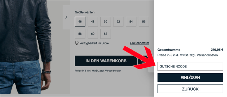 Gutscheincode hier einlösen engbers Gutschein im Warenkorb einlösen