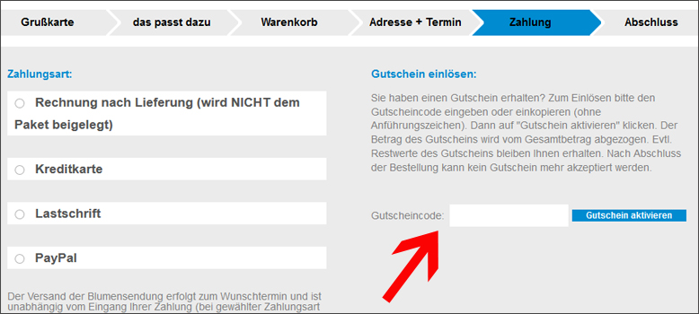 Den Fioro Gutschein löst du im Warenkorb ein Den Fioro Gutschein löst du im Warenkorb ein