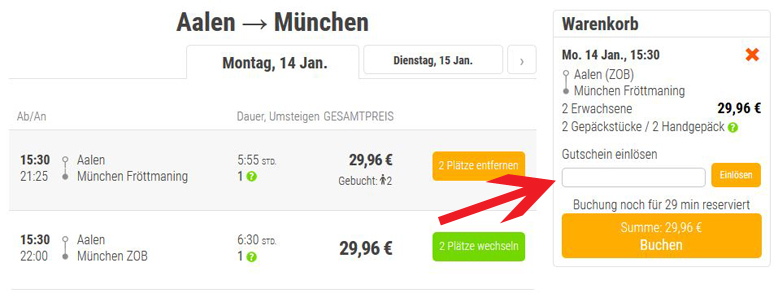 Hier kannst du deinen FlixBus Gutschein einlösen Mit dem FlixBus Gutschein sparen