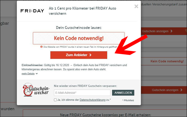 Direkt zur Aktion gelangen Spare ohne FRIDAY Gutschein