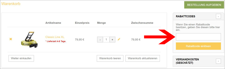 So löst du deinen Gutscheincode im Warenkorb ein So einfach kannst du mit dem Gibbon Gutschein sparen