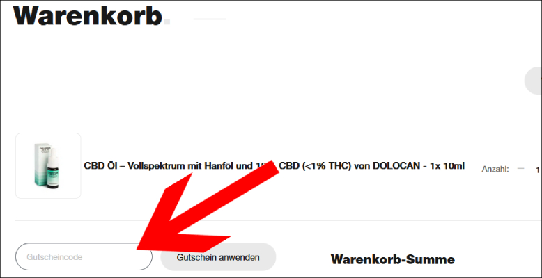 Den Code hier eingeben Green Passion Gutschein im Warenkorb anwenden
