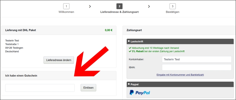 Löse den Code nach der Anmeldung ein HemdenBox Gutschein im zweiten Bestellschritt einlösen einlösen