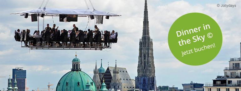 Dinner in the Sky bei Jollydays Gutschein Jollydays