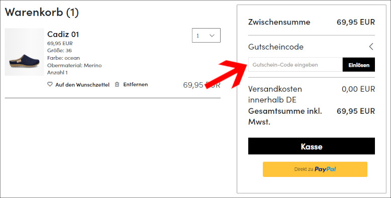 Deinen JOSEF SEIBEL Coupon kannst du im Warenkorb verwenden Den JOSEF SEIBEL Gutschein im Warenkorb verwenden