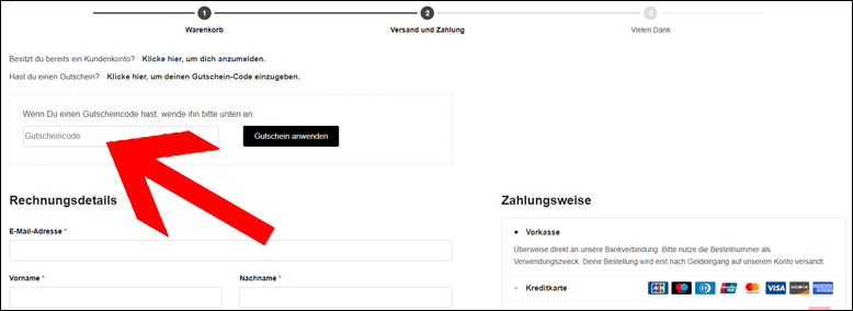 Gutschein an der Kasse einlösen Juliana Nails Gutscheincode an der Kasse einlösen