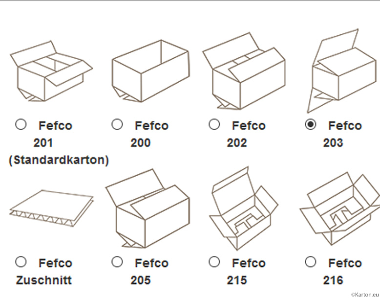 Einige Möglichkeiten, wie deine Karton.eu Verpackung aussehen könnte Einige Möglichkeiten, wie deine Karton.eu Verpackung aussehen könnte