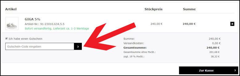 Deinen Kennel & Schmenger Gutschein hier einlösen Löse deinen Kennel & Schmenger Gutschein im Warenkorb ein