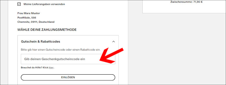 Deinen KICKZ Gutschein kannst du an der Kasse einlösen Den KICKZ Rabattcode an der Kasse eingeben