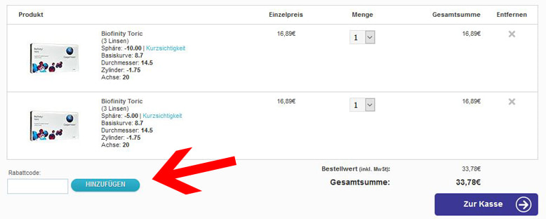 Lenstore Coupon einlösen Lenstore Gutschein einlösen