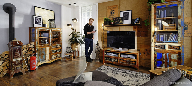 Dein neues Wohnzimmer von Massivmöbel24 Dein neues Wohnzimmer von Massivmöbel24