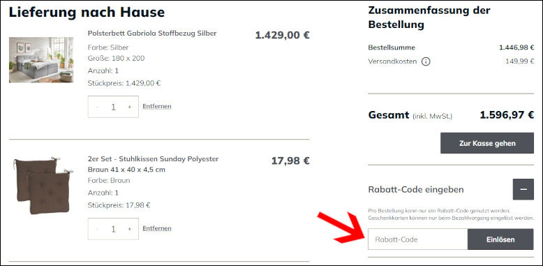 Möbel Boss Gutschein 500€ + 50 Codes Mai 2025