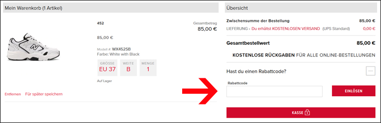 new balance gutscheincode