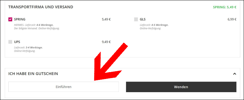 Gib deinen Gutscheincode in dieses Feld ein Den Parfumsclub Gutschein im zweiten Bestelschritt einlösen
