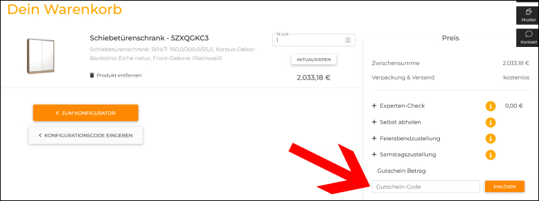 Gib deinen Gutscheincode in diesem Feld ein Der Passandu Gutschein kann im Warenkorb eingelöst werden