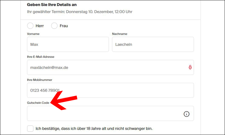 Code hier eingeben Plus Dental Gutschein einlösen