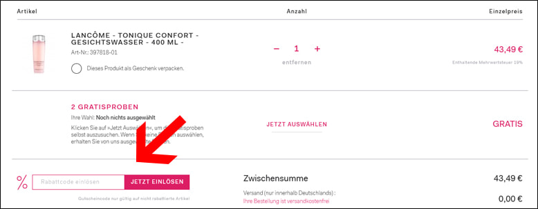point-rouge Rabattcode einlösen point-rouge Gutschein einlösen