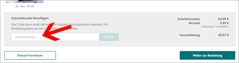 Deinen posterXXL Gutscheincode gibst du im Warenkorb ein Den posterXXL Gutschein im Warenkorb einlösen