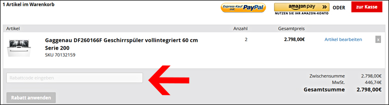 Löse deinen Premiumshop24 Gutscheincode hier ein Den Premiumshop24 Gutschein im Warenkorb einlösen