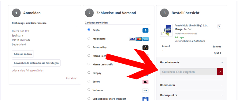 Gutscheincode-an-der-Kasse-einloesen SatKing-Gutschein-an-der-Kasse-einloesen