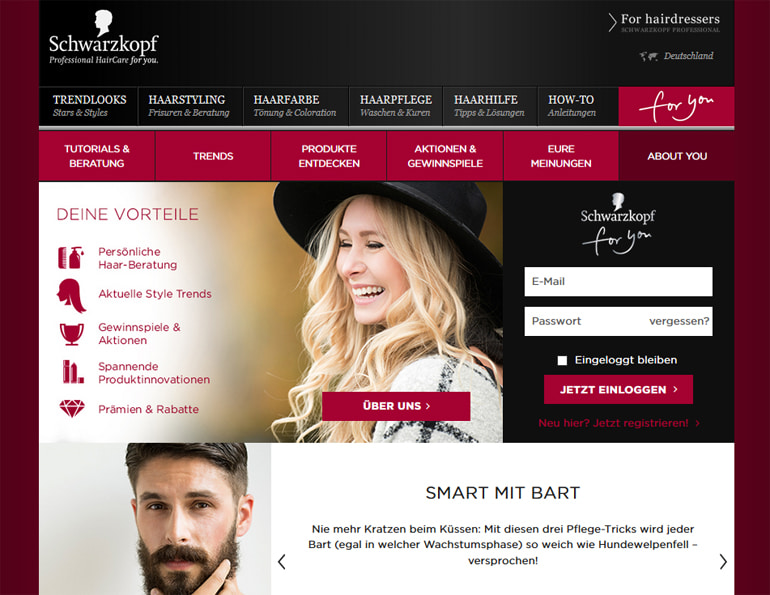 Screenshot Schwarzkopf Coupon