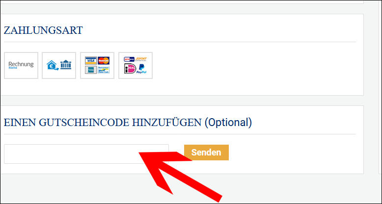 Tippe deinen Coupon an der Kasse ein Gib deinen LifeExtensionEurope Gutschein an der Kasse an
