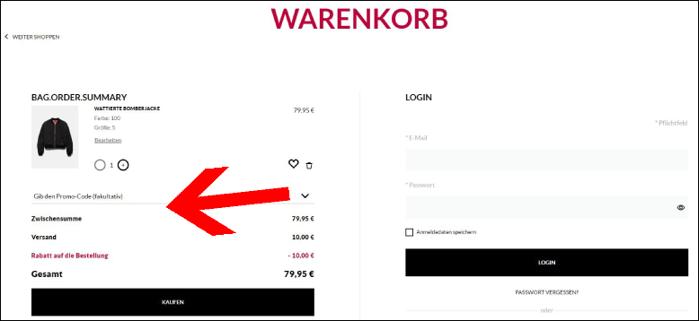 Promo-Code im Warenkorb eingeben Sisley Gutschein im Warenkorb eingeben