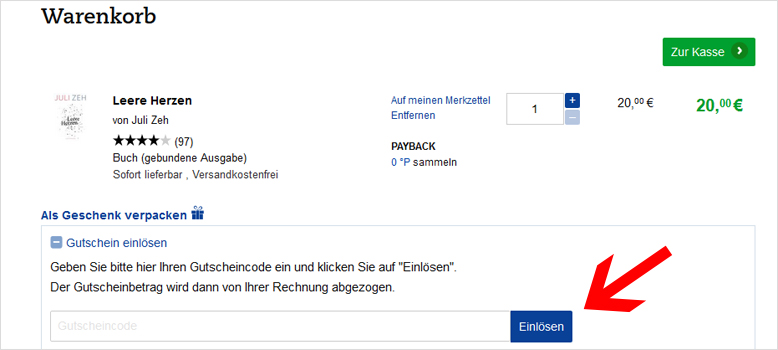 Gib deinen Thalia Gutscheincode im Warenkorb ein Gib deinen Thalia Gutscheincode im Warenkorb ein