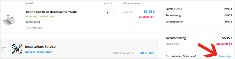 Den Tink Rabattcode bitte hier einlösen Einen Tink Gutschein im Warenkorb einlösen