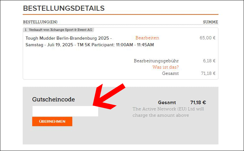 Tough Mudder Rabatt anwenden Tough Mudder Gutschein einlösen