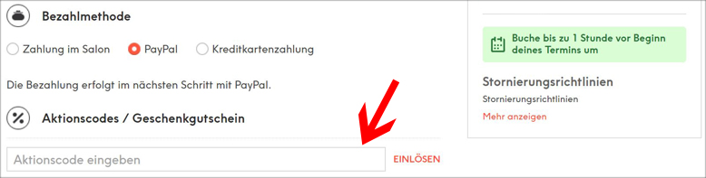 Deinen Gutscheincode löst du hier ein So einfach kannst du mit dem Treatwell Gutschein sparen