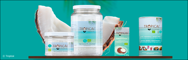 Gesunde Kokosprodukte von Tropicai Gesunde Kokosprodukte von Tropicai