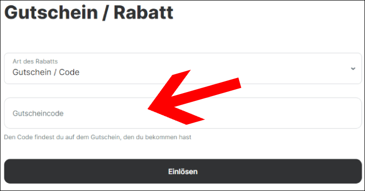 Gutscheincode im Bestellverlauf einlösen Vilgain Gutschein im Bestellprozess eingeben
