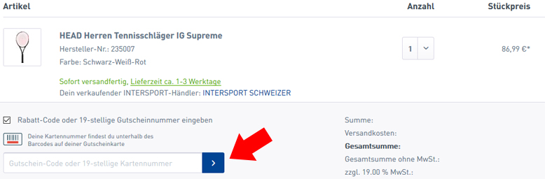 Intersport Rabattcode einlösen Intersport Rabatt Code einlösen
