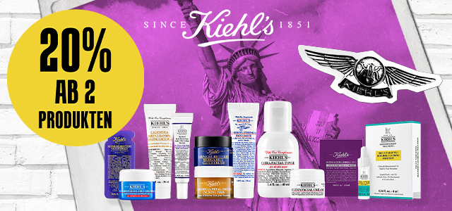 20% Rabatt ab 2 Produkten bei Kiehl's
