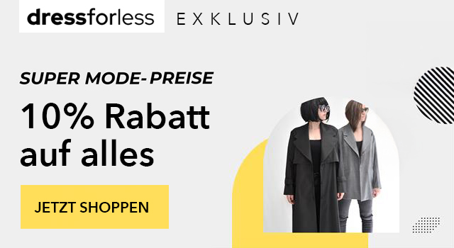 10% Rabatt auf das gesamte Sortiment bei dress-for-less