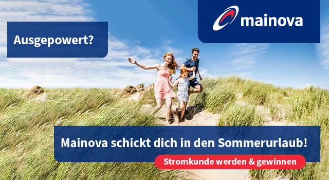 250 € Reisegutschein gewinnen bei Abschluss eines Mainova Vertrages