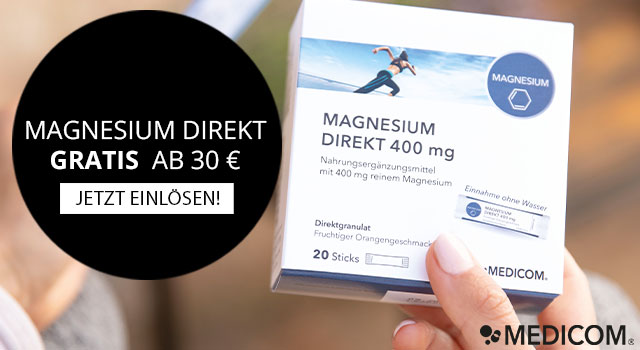 Gratis Magnesium zum Einkauf bei MEDICOM