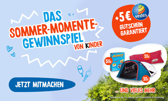 5 € Vedes Gutschein + zahlreiche tolle Preise beim kinder Gewinnspiel