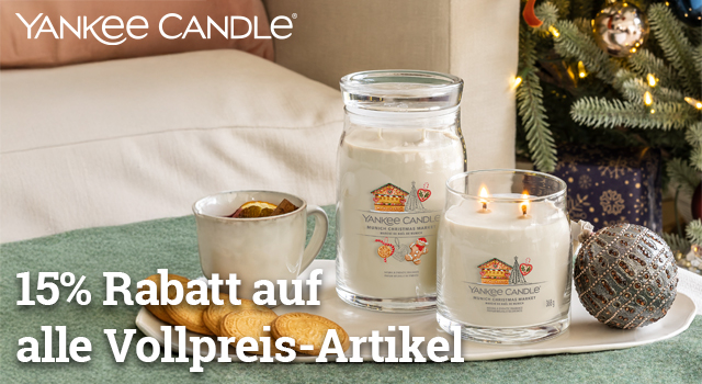 15% Rabatt auf alle Vollpreis-Artikel bei Yankee Candle