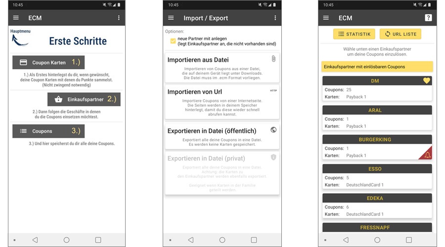 ECM App - erste Schritte ECM App - erste Schritte