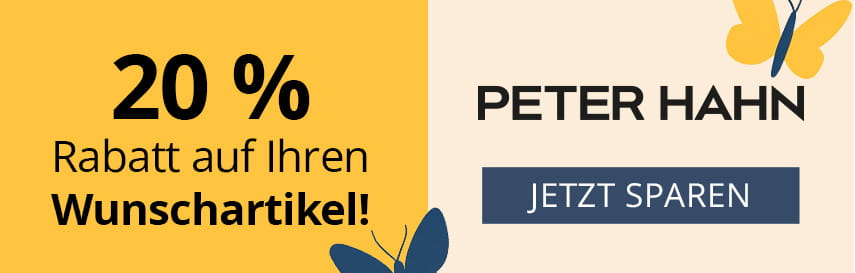 20% Rabatt auf deinen Peter Hahn Wunschartikel