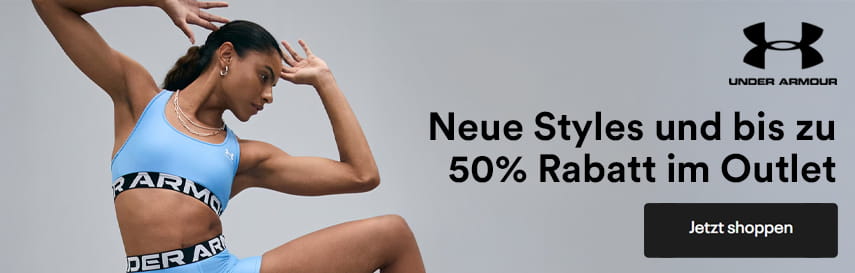 Neue Styles und bis zu 50% im Outlet bei Under Armour